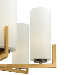 Maytoni Lysekroner>Fortano lysekrone, 6 lyskilder, glasskærme