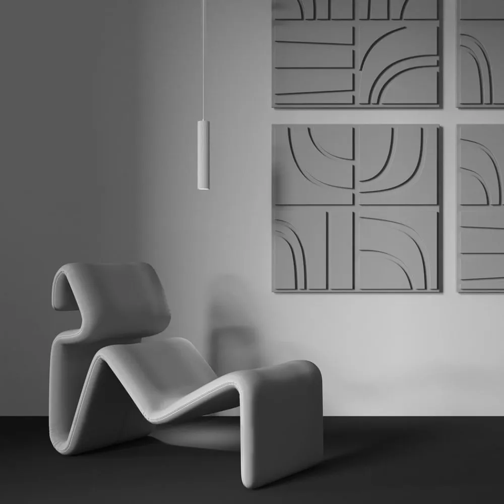 hængelampe Calipso, hvid, Ø 5,6 cm, aluminium, GU10^Maytoni Clearance