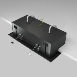 indbygningslampe i metal, sort, 25 x 13 cm, 2 lyskilder^Maytoni New