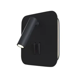 Ios 176 LED-væglampe, kantet, sort^Maytoni Discount