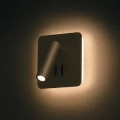 Ios 176 LED-væglampe, kantet, sort^Maytoni Discount