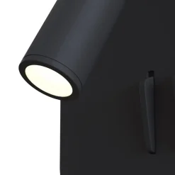 Ios 176 LED-væglampe, kantet, sort^Maytoni Discount