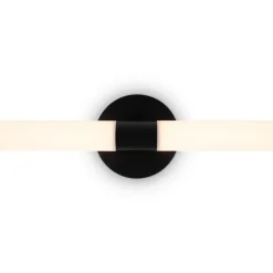 Maytoni LED-væglampe Axis, sort, længde 63 cm aluminium/akryl