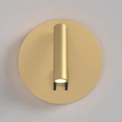 Maytoni Væglamper>LED-væglampe iOS 176, guldfarvet, rund, aluminium