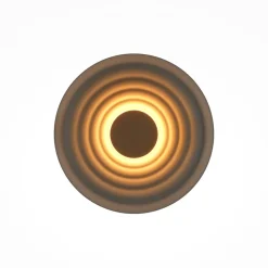 LED-væglampe Nami, grøn-beige, Ø 40 cm, aluminium^Maytoni Online