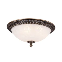 loftlampe Pascal, bronze antik Ø 37 cm glas/metal^Maytoni New