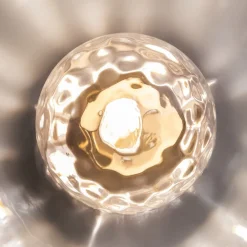 Maytoni Miracle væglampe, Ø 20 cm, messingfarvet, glas