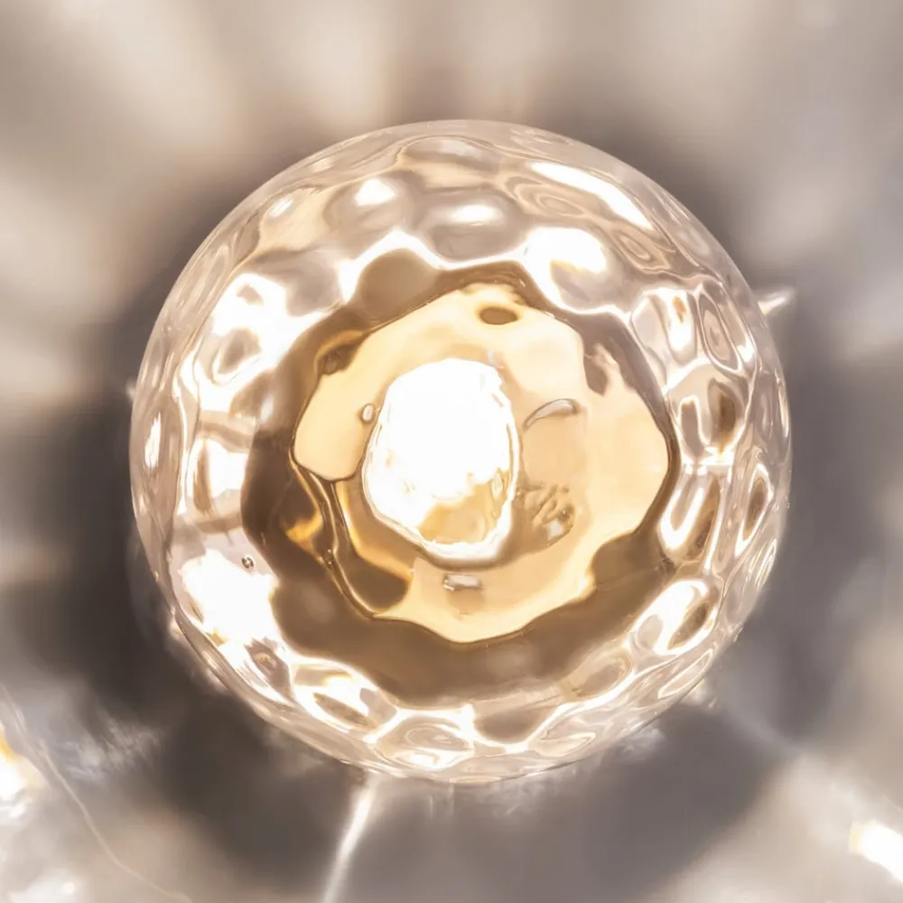 Maytoni Miracle væglampe, Ø 20 cm, messingfarvet, glas