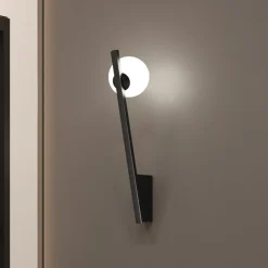 Maytoni Væglamper>væglampe Kazmir, sort, højde 35 cm, metal