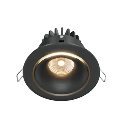 Maytoni Indbygningsspots>Yin LED indbygningslampe, IP20, 3000K, triac, sort