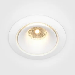 Maytoni Yin LED indbygningslampe, IP20, 3000K, triac, hvid