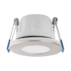 MEGAMAN LED-indbygningsspot Tego Slim, 10-pak, 2.800 K, nikkel