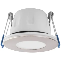 MEGAMAN Loftlamper>LED-indbygningsspot Tego Slim, 4.000 K, nikkel, IP65, 1 stk.