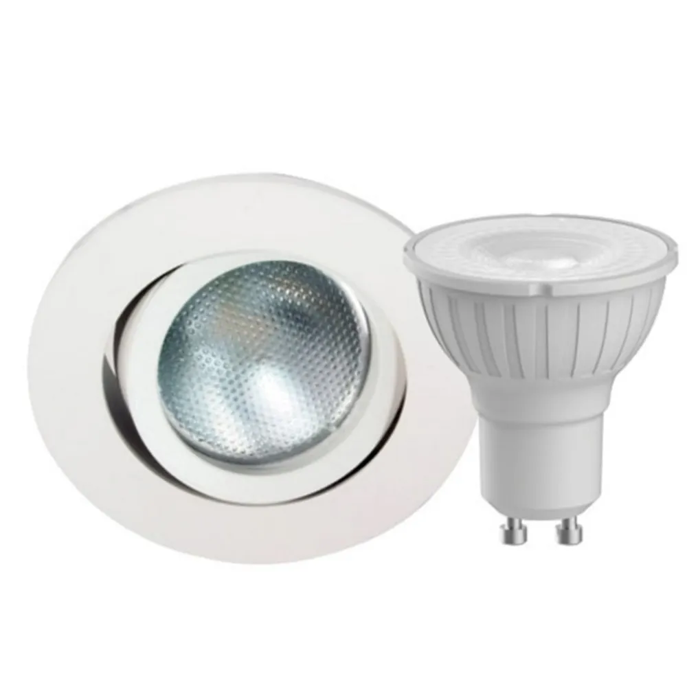 MEGATRON DecoclicSet LED-indb.spot GU10 5 W hvidt