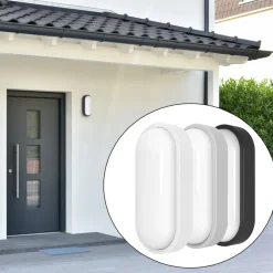 MEGATRON Væglampe Med Sensor>udendørs LED-væglampe Zella Neo XL Sensor, grå, IP54