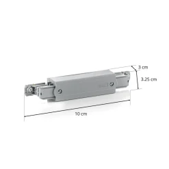 Mellemtilslutning til Noa 3-faset strømskinne, grå^GLOBAL Best