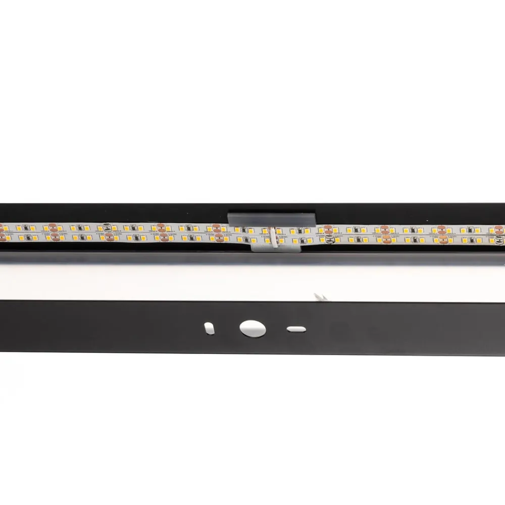 MCJ Væglamper>Mera LED-væglampe, bredde 120 cm, sort, 3000K