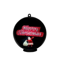 Konstsmide Christmas Merry Christmas 3D-hologramkugle, 42 LED'er