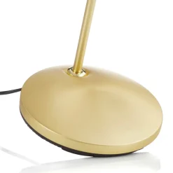 Steinhauer Messingfarvet LED-gulvlampe Zenith med lysdæmper