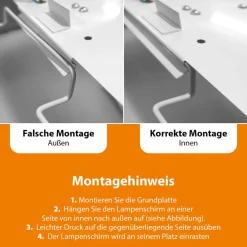 Mia loftslampe, sort, Ø 60 cm^Smartwares Hot