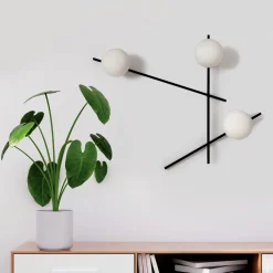 Mikado væglampe, mælkehvidt glas, 3 lyskilder^Sforzin Sale