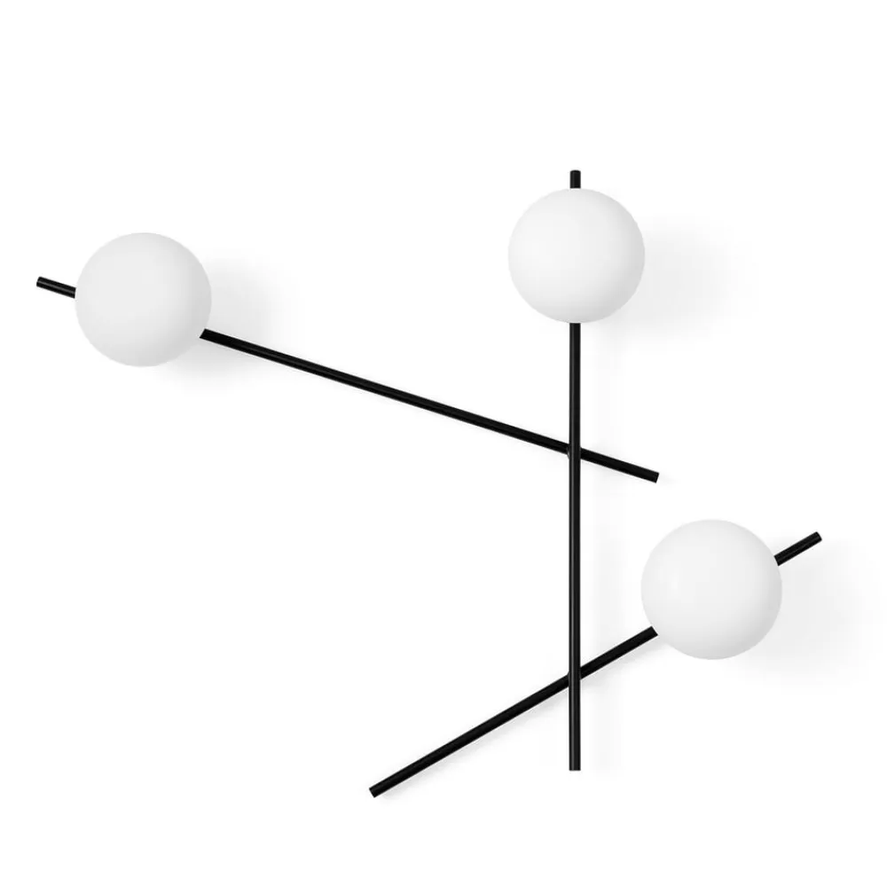 Mikado væglampe, mælkehvidt glas, 3 lyskilder^Sforzin Sale