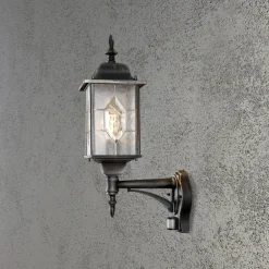 Milano udendørs væglampe med bevægelsessensor^Konstsmide Best