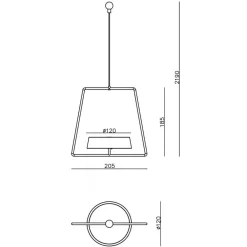 Miram LED-hængelampe med batteri, kan dæmpes, grøn^Deko-Light New