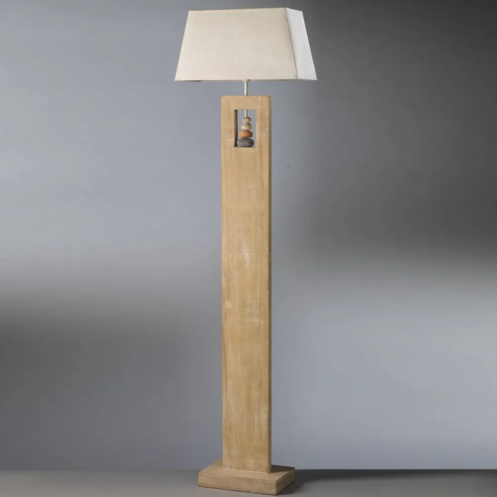 ONLI Miriel gulvlampe, højde 170 cm, tekstil, træ