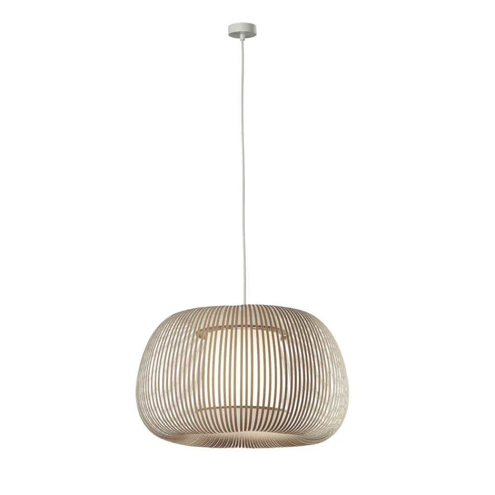 Mirta pendel, skærm af akrylstivere, grå, Ø 45 cm^ACB ILUMINACIÓN New