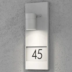 Konstsmide Væglamper>Modena 7655 husnummer lys, grå