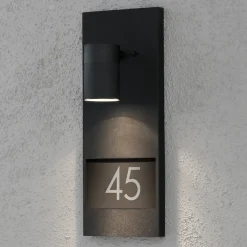 Konstsmide Væglamper>Modena 7655 husnummerlampe, sort