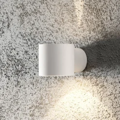 Konstsmide Væglamper>Modena Round udendørs væglampe, rund, hvid