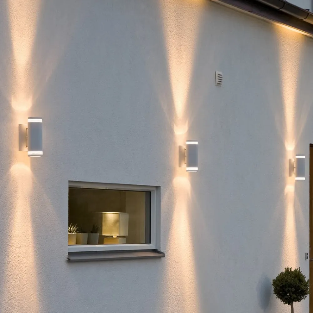 Modena udendørs væglampe, 2 lyskilder, hvid^Konstsmide Sale