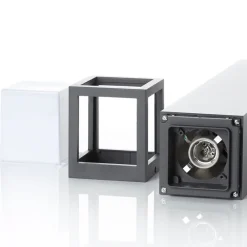 FARO BARCELONA Moderne Onze gadelampe i mørkegrå