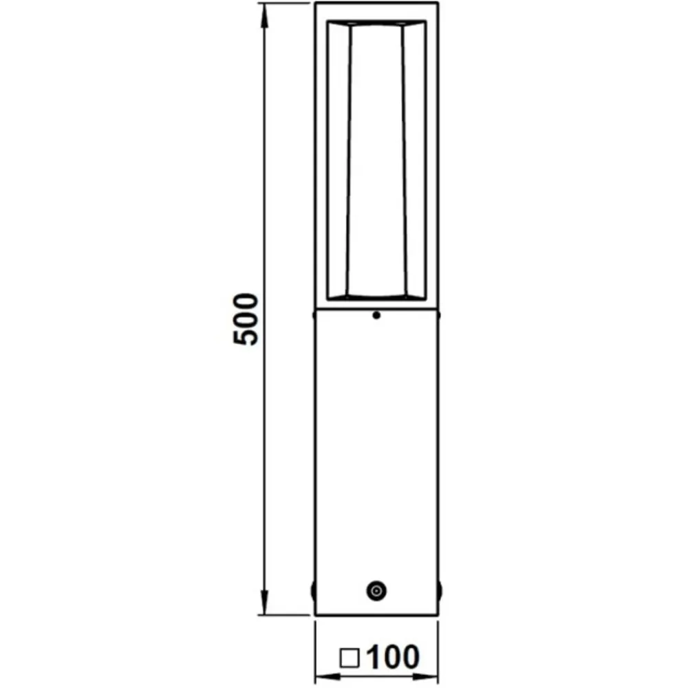 Albert Leuchten Moderne sokkellampe i aluminium 936 i sort