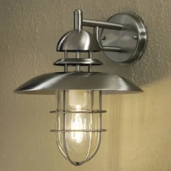 Moderne udendørs væglampe i stål SORRENTO^Konstsmide Online