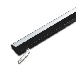 Hera ModuLite F LED-underskabsbelysning, sort, 45 cm, 3.000 K, aluminium