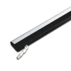 Hera ModuLite F LED-underskabsbelysning, sort, 120 cm, 4.000 K aluminium