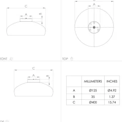 Mogano loftlampe, Ø 40 cm, sort, stål^EGLO New