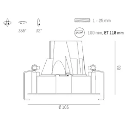 Molto Luce Loftlamper|Indbygningsspots><noscript><img width=