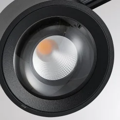 Molto Luce LED 3-faset skinnespot Mag , sort, 830