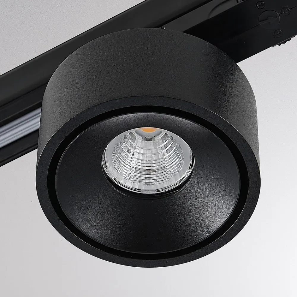 Molto Luce LED 3-faset skinnespot Magis, sort, 827