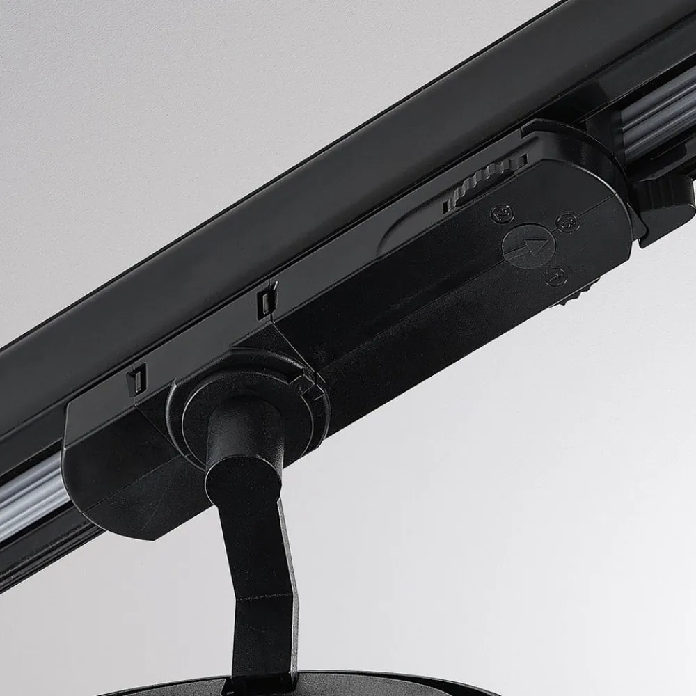 Molto Luce LED 3-faset skinnespot Magis, sort, 827