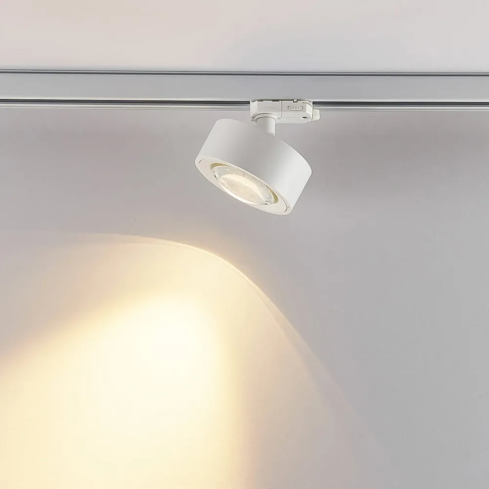 Molto Luce LED 3-faset skinnespot Mag, hvid, 830