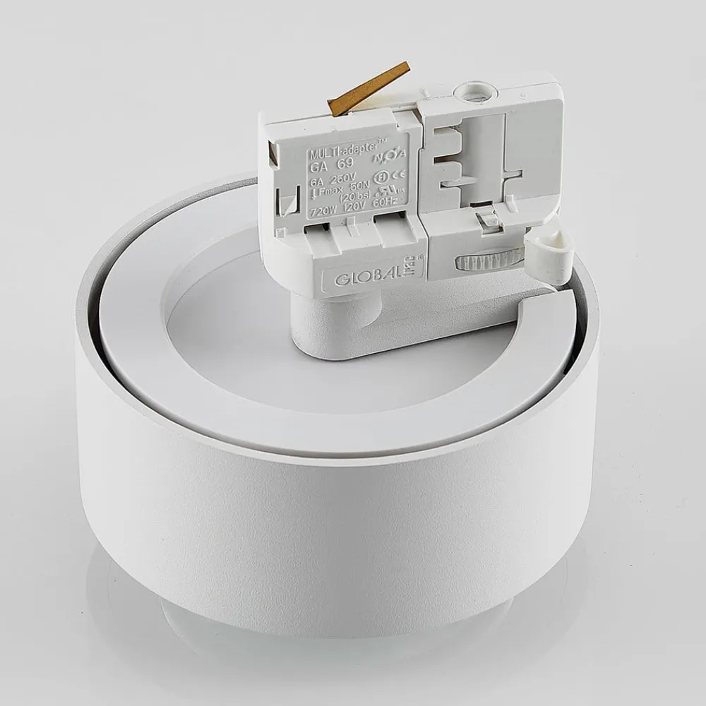 Molto Luce LED 3-faset skinnespot Mag, hvid, 830