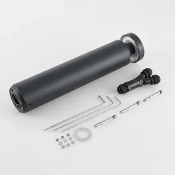 LED-sokkellampe Mona, Ø 10 cm, aluminium, højde 45 cm^Molto Luce Sale