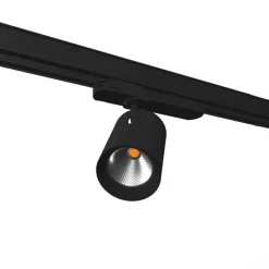 Molto Luce Skinnesystem>Mova track spot 67mm sort 3fase