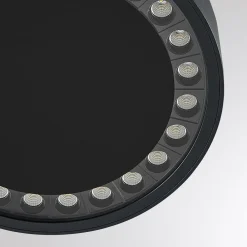 udendørs loftlampe Nona, Ø 22,8 cm, antracit^Molto Luce Hot