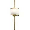 KICHLER Væg- Og Spejllamper>Mona LED-væglampe IP44 højde 55,9cm natur messing